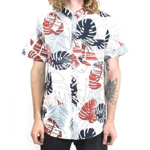 Printed Poplin Short Sleeve Shirt